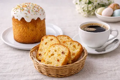 Беру засохший кулич и крепкий кофе — готовлю обалденный десерт: вкус как в итальянской кондитерской 
