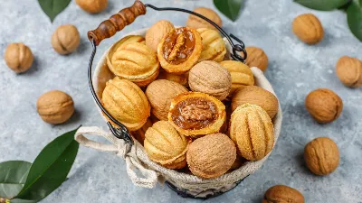 Печенье «Орешки» приготовите без специальной формы: тот самый вкус из детства
