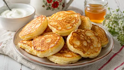 Вся семья сбежалась на аромат: оладьи из плавленых сырков — завтрак вкуснее сырников за 15 минут