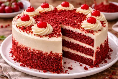 Торт «Красный бархат» — магия цвета и вкуса. Яркий, бархатистый, тающий во рту: рецепт для тех, кто любит впечатлять