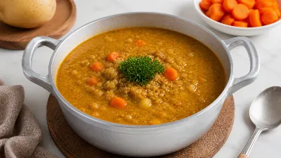 Плов отдыхает: машхурда — сытный узбекский суп с мясом и рисом. Наваристый, ароматный, ложка стоит — и второе уже не нужно
