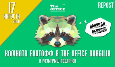 17.08 21:00 Еноты в заведении на Рубинштейна