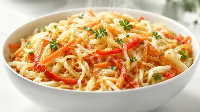 Заливаю капусту горячим маслом: готовлю ароматный салат вкуснее квашеной — и сразу едим