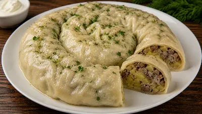 Паровой рулет, который покоряет с первого ломтика: готовим ханум с мясом и картофелем — отличный способ удивить дорогих гостей
