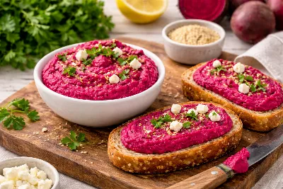 Закуска как из ресторана из обычной свёклы: нежный паштет с ореховой ноткой — постный хит за 10 минут