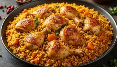 Готовим золотистый плов с сочной курицей: рецепт, который превратит обычный обед в праздник вкуса