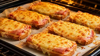 Вкусный завтрак без суеты: готовим утренние горячие бутерброды с ветчиной и сыром. Хрустящие и сытные — готовятся сами