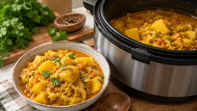 Пряное чудо в одной чаше: карри из картофеля и капусты в мультиварке раскрывает специи так, что хочется добавки уже с первой ложки