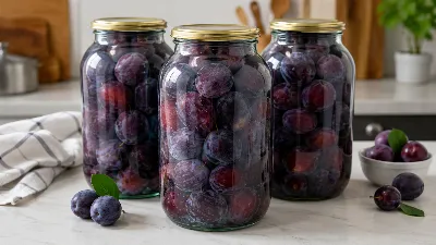Не компот и не варенье: сливы храню в банке свежими и ем всю зиму как только что сорванные