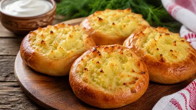 Сочные, ароматные, по‑особенному вкусные: шанежки с картошкой объединяют простоту и душевность домашней выпечки — один кусочек, и вы снова чувствуете себя ребёнком