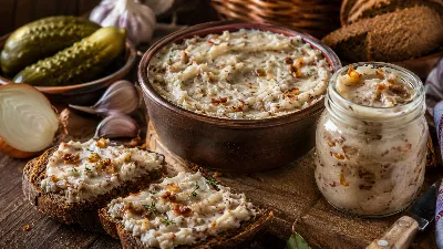 Старопольский смалец: ароматная намазка с чесноком и пряностями — традиционный вкус, который превращает простой бутерброд в угощение