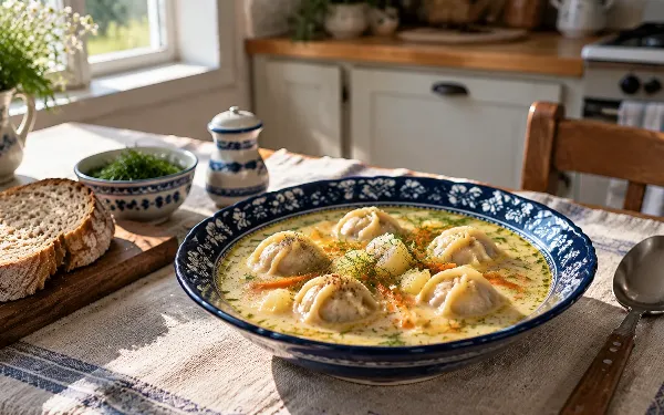 Диетологи ахнут, но это безумно вкусно: варим сливочный суп с пельменями, который заменит и первое, и второе