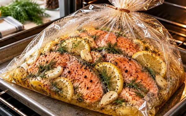 Вкусный ужин для всей семьи за 20 минут: горбуша в пакете, которая тает во рту — сочно, ароматно, без лишней посуды