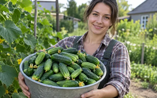 Дачники массово возвращают на огороды забытый огурец из 80-х: вкусный и скороспелый рекордсмен заваливает урожаем