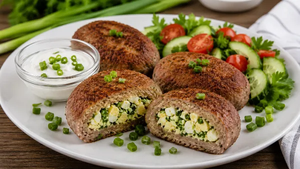Сытный обед без хлопот: зразы с яйцом и зелёным луком. Простой рецепт блюда с потрясающим вкусом