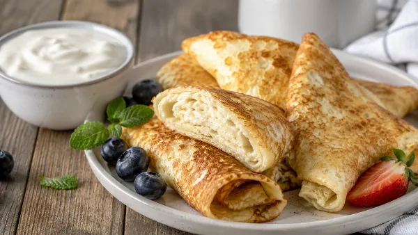 Пышные, мягкие и удивительно вкусные: творожные блины — это способ сделать привычное блюдо интереснее и получить новые приятные впечатления за завтраком
