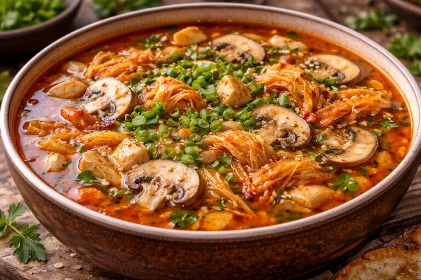 Согревающий суп из кимчи с грибами: глоток тепла в прохладный день — вкусен и легок в готовке. Делюсь рецептом