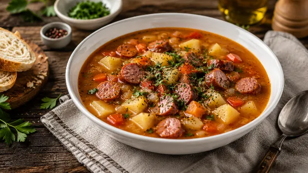Щи-борщи больше не варю: этот испанский суп с колбасками вкуснее и проще, готовлю за 20 минут без бульона