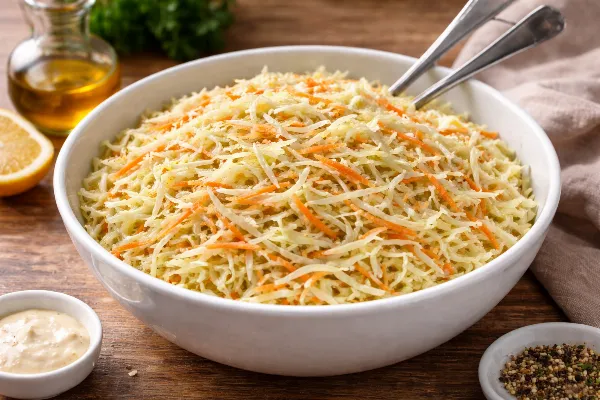 Идеальный капустный салат за 3 минуты: хруст, сочность, кисло-сладкий вкус — главный секрет из советской столовой
