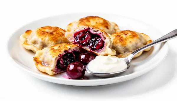 Жареные вареники с вишней — ностальгия с новым вкусом: золотистая корочка, сливочный сметанный соус и грандиозный вкус покорят всю семью