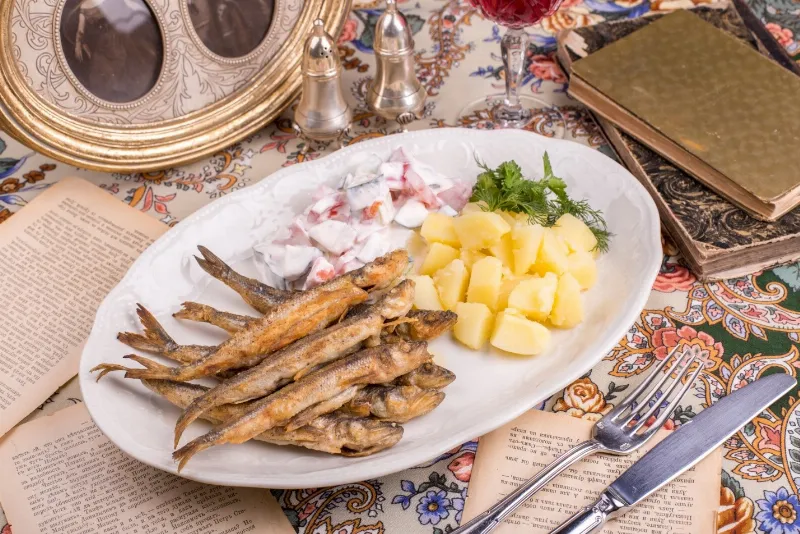 Корюшка в ресторане «Царь»