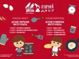 Детские мастер-классы в ресторане «Птичий двор»