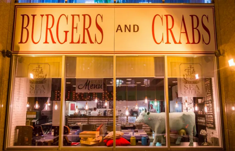 Burgers and Crabs
