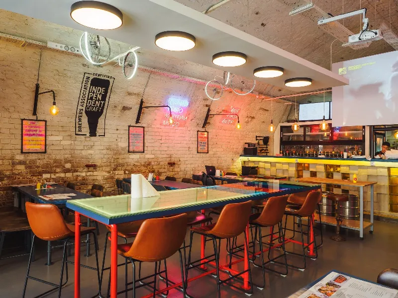 Brew barrel taproom