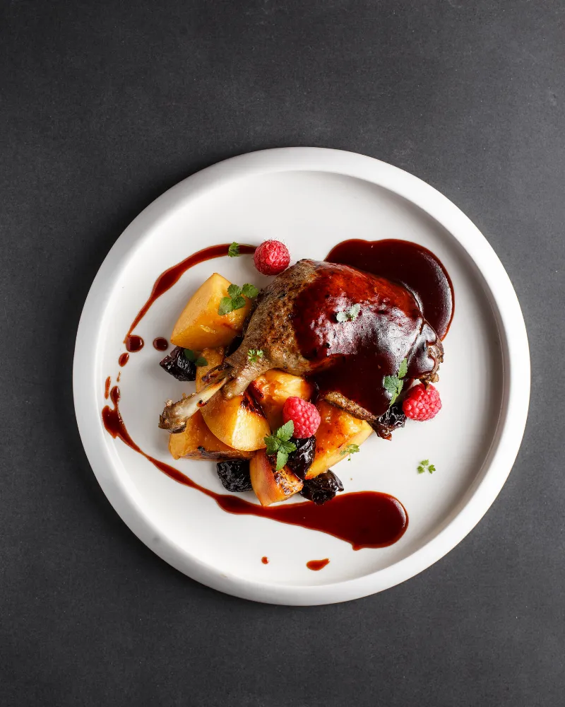 Red. Steak and Wine