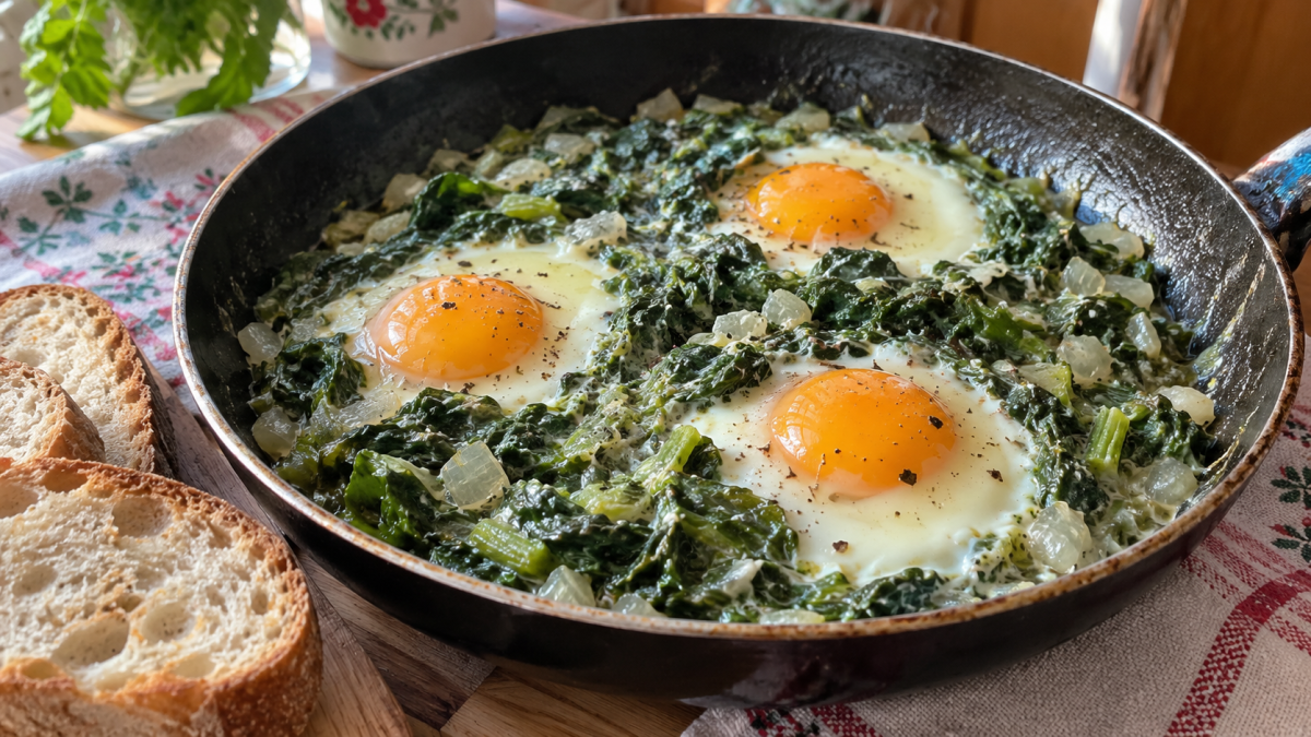 Не омлет и не шакшука: забытый, но очень вкусный дачный завтрак — щавель с яйцом за 15 минут