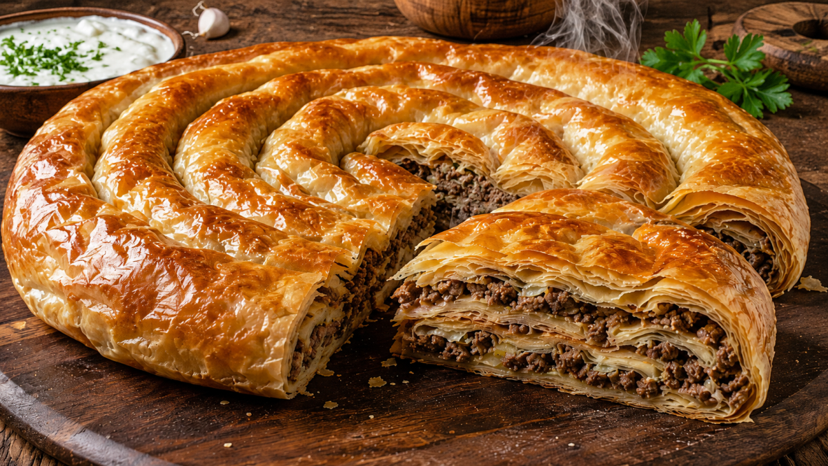 Бурек по-сербски с мясом: рецепт сытного согревающего блюда для большого семейного ужина