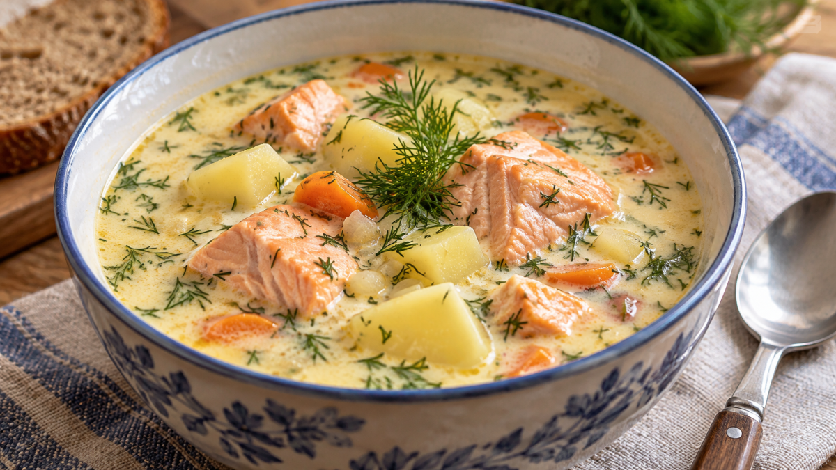 Беру самую дешевую горбушу и вместо нудных мясных супов готовлю сливочную уху по-фински: вкуснее ресторанной