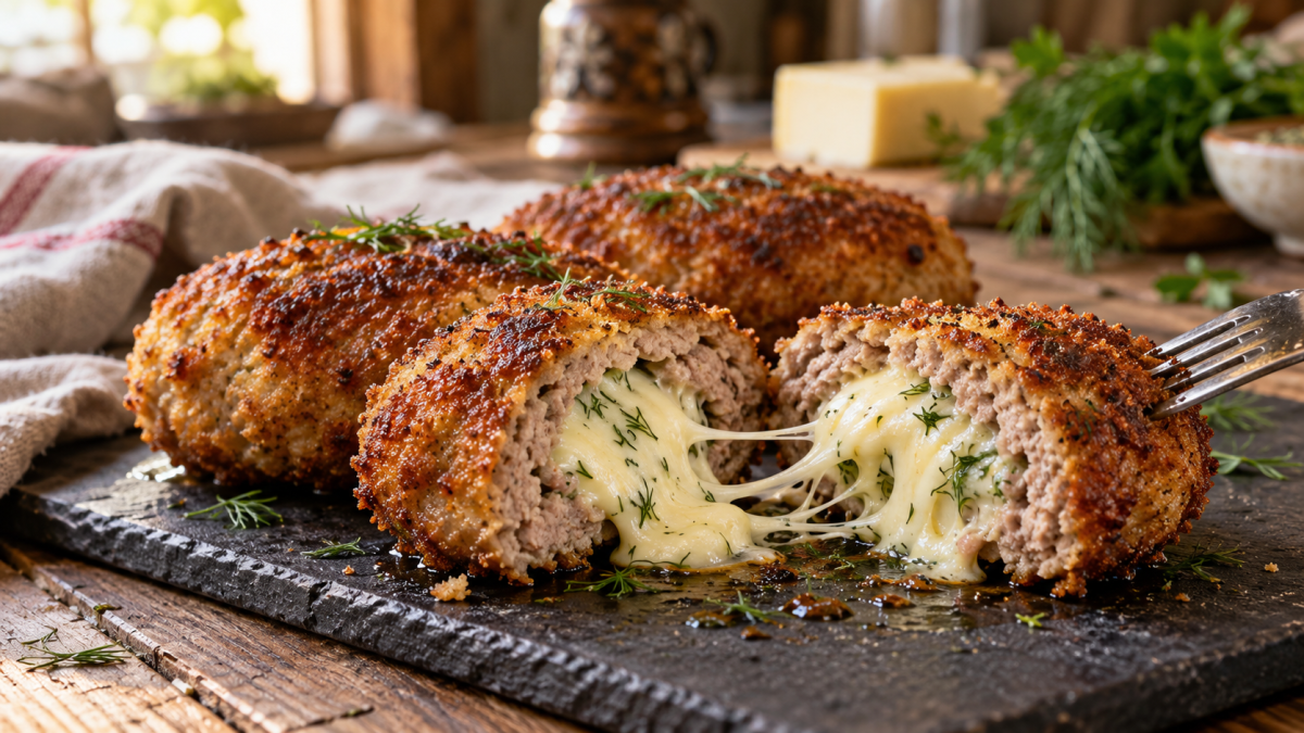 Обычные домашние котлеты надоели — готовлю сочные мясные зразы с хрустящей корочкой и морем тягучего сыра внутри