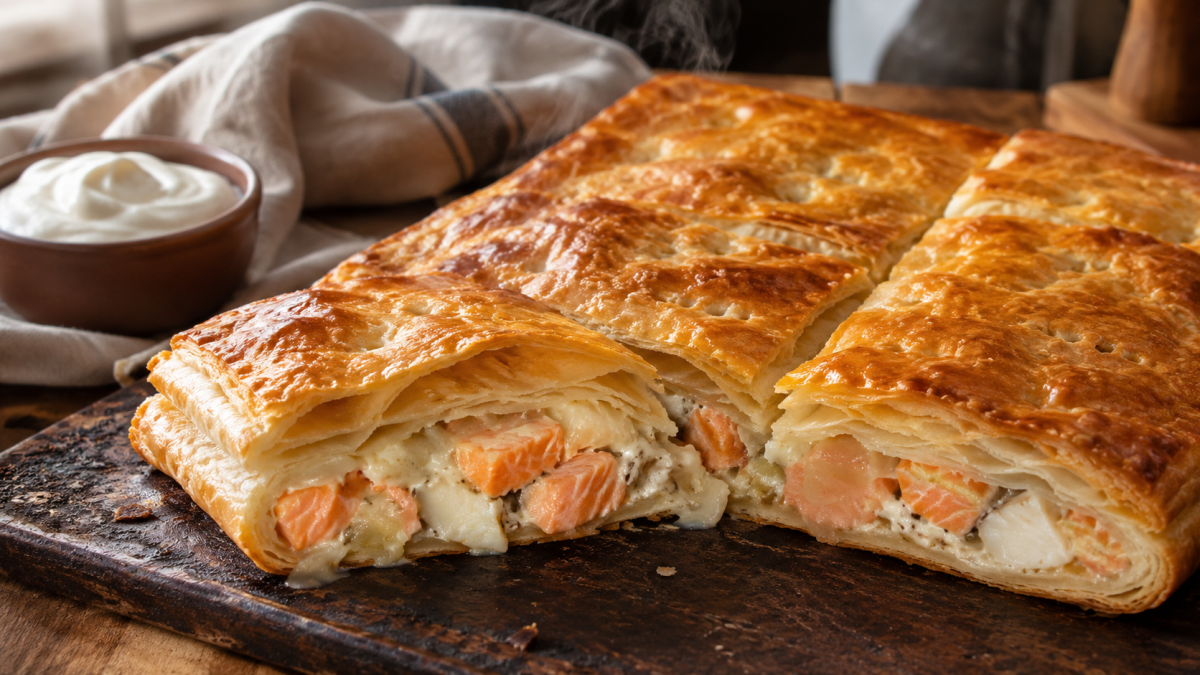 Слоеное тесто из пачки и филе рыбы: самый ленивый, но безумно вкусный пирог к ужину