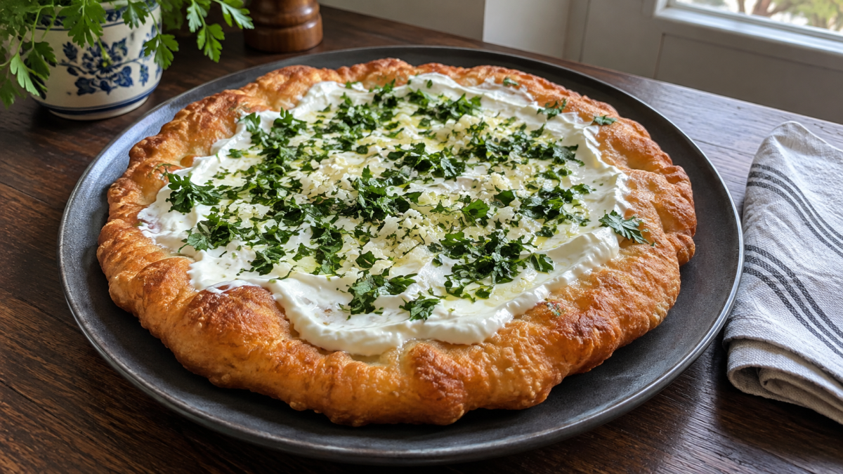 Мягкая серединка, румяная корочка и чесночный аромат: готовим нежнейший домашний лангош за копейки